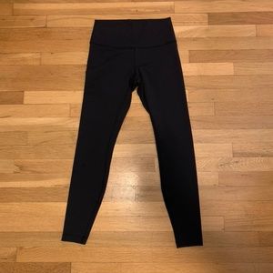 Lululemon Black Wunder Under High-Rise Tight 28"